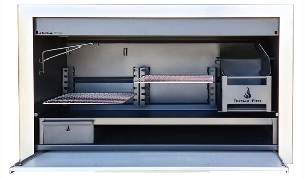 Professional 1500 mm braai - m/steel with stainless facade 